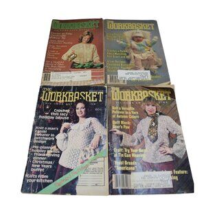 Vintage Workbasket Magazines 1979 1982 1983 1984 Crochet  Knit 92386